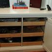 Pull out storage drawer